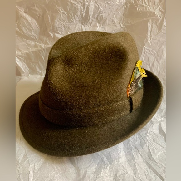 Vintage Vanzina Pavia Fedora( Qualita Extra ) size 6 7/8 - Picture 6 of 15